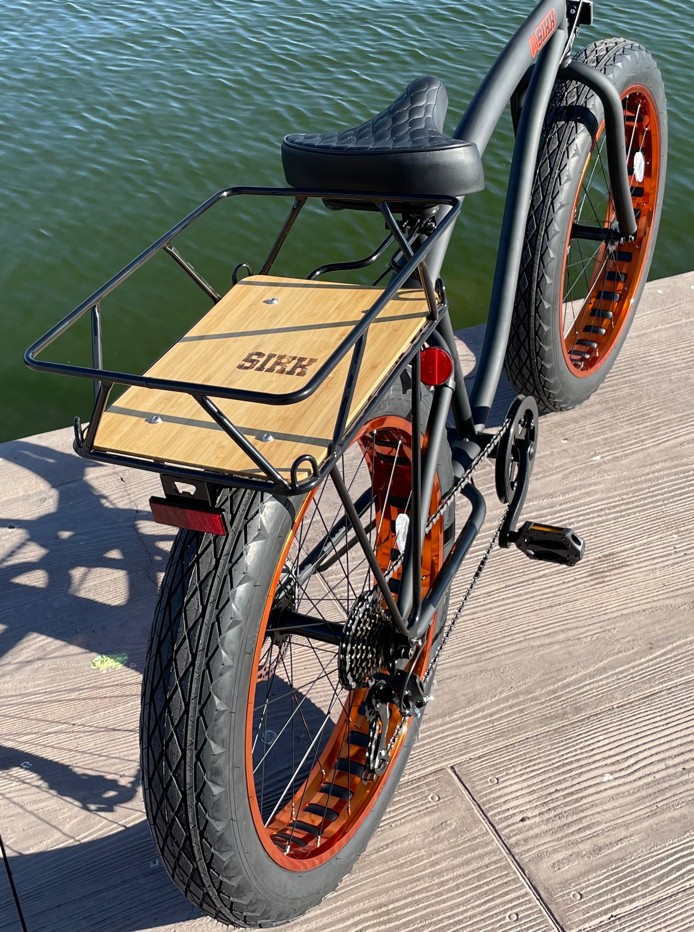 Beach cruiser bike rear rack on sale