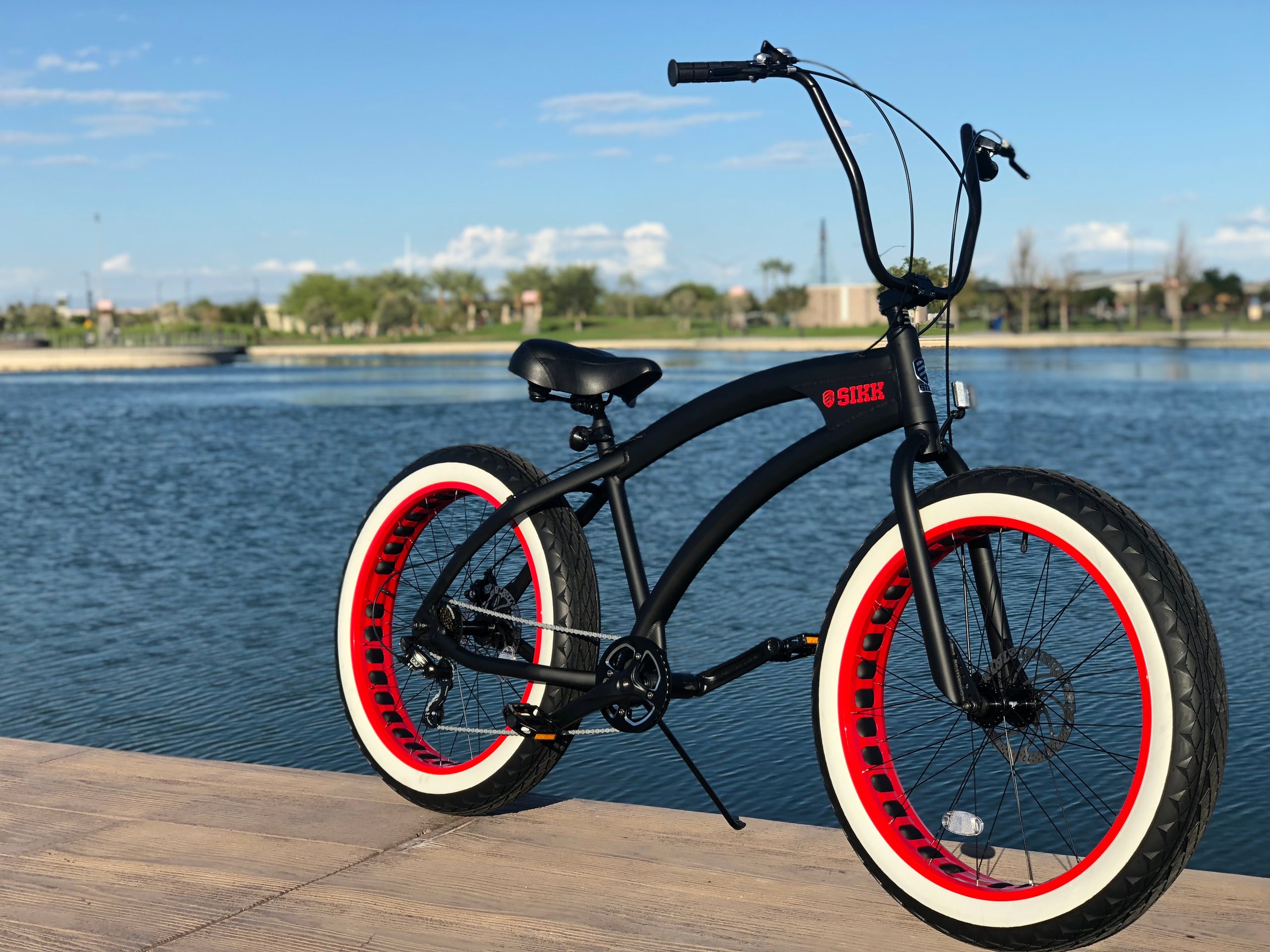 Beach Cruiser Fat Tire Sikk SIKK Bicycle Company