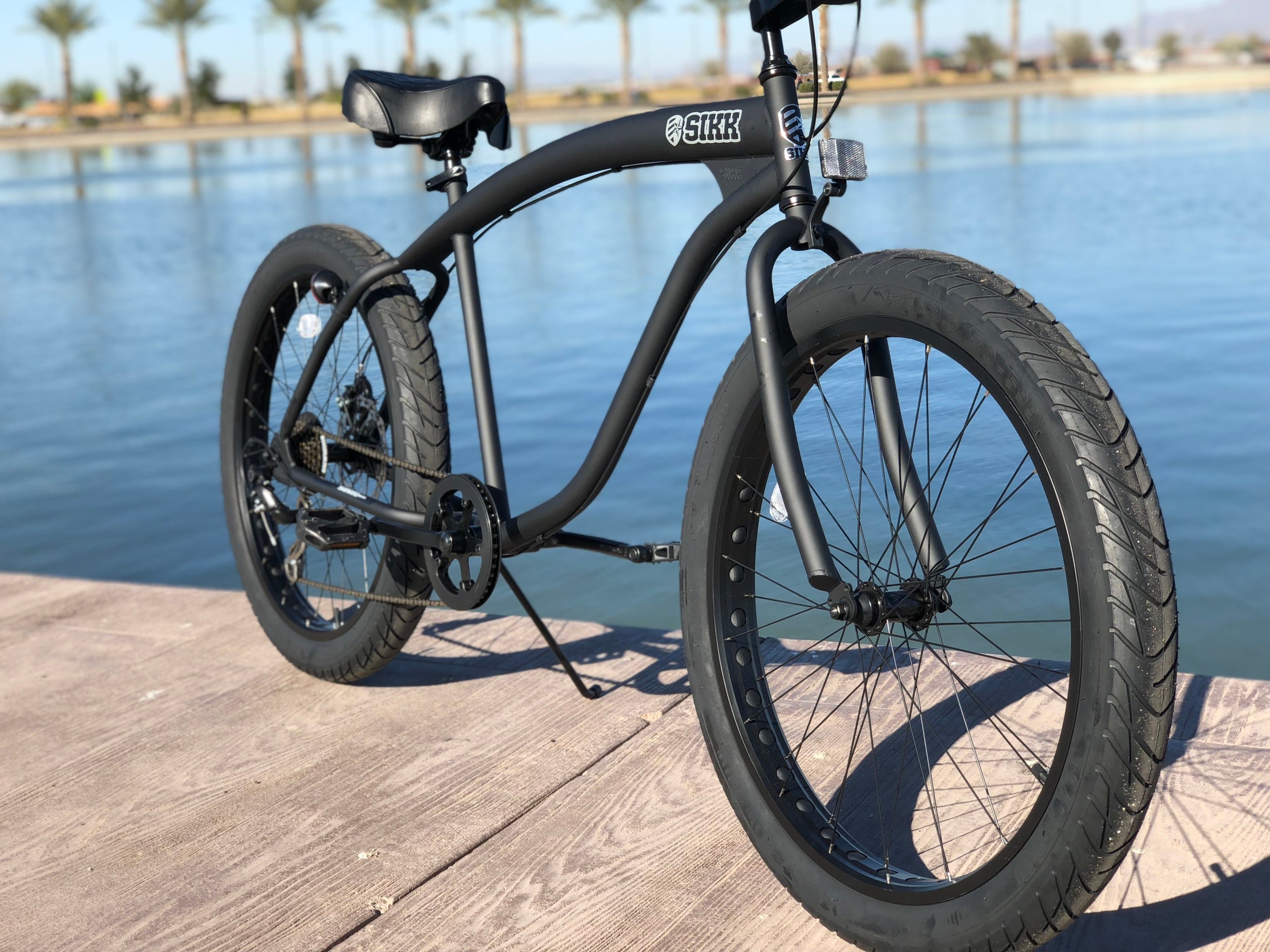 Beach cruiser with big shop tires