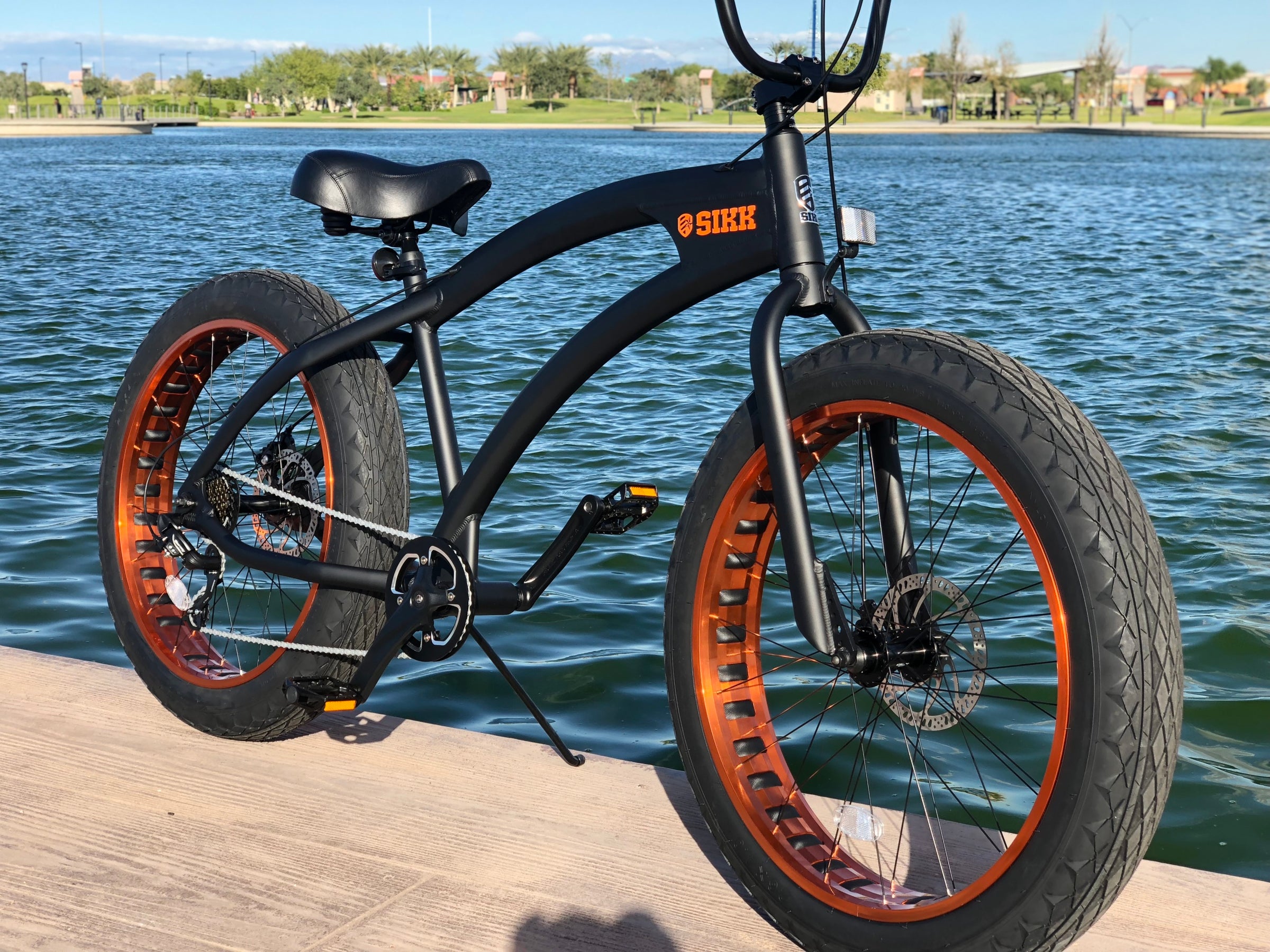 IN STOCK Sikk SS Aluminum Frame Flat Black Copper 7 Speed UFO