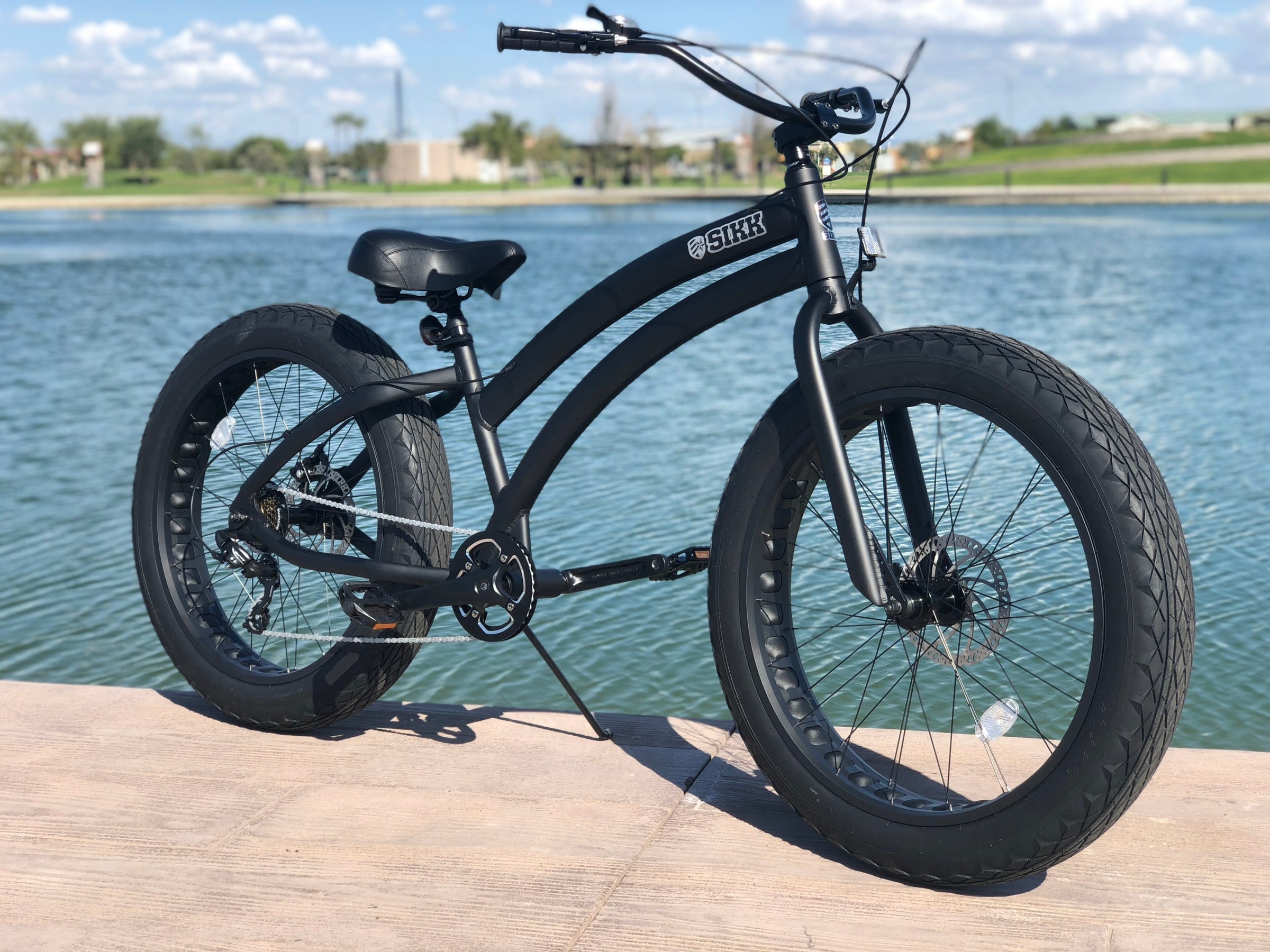 Aluminum frame fat tire bike best sale