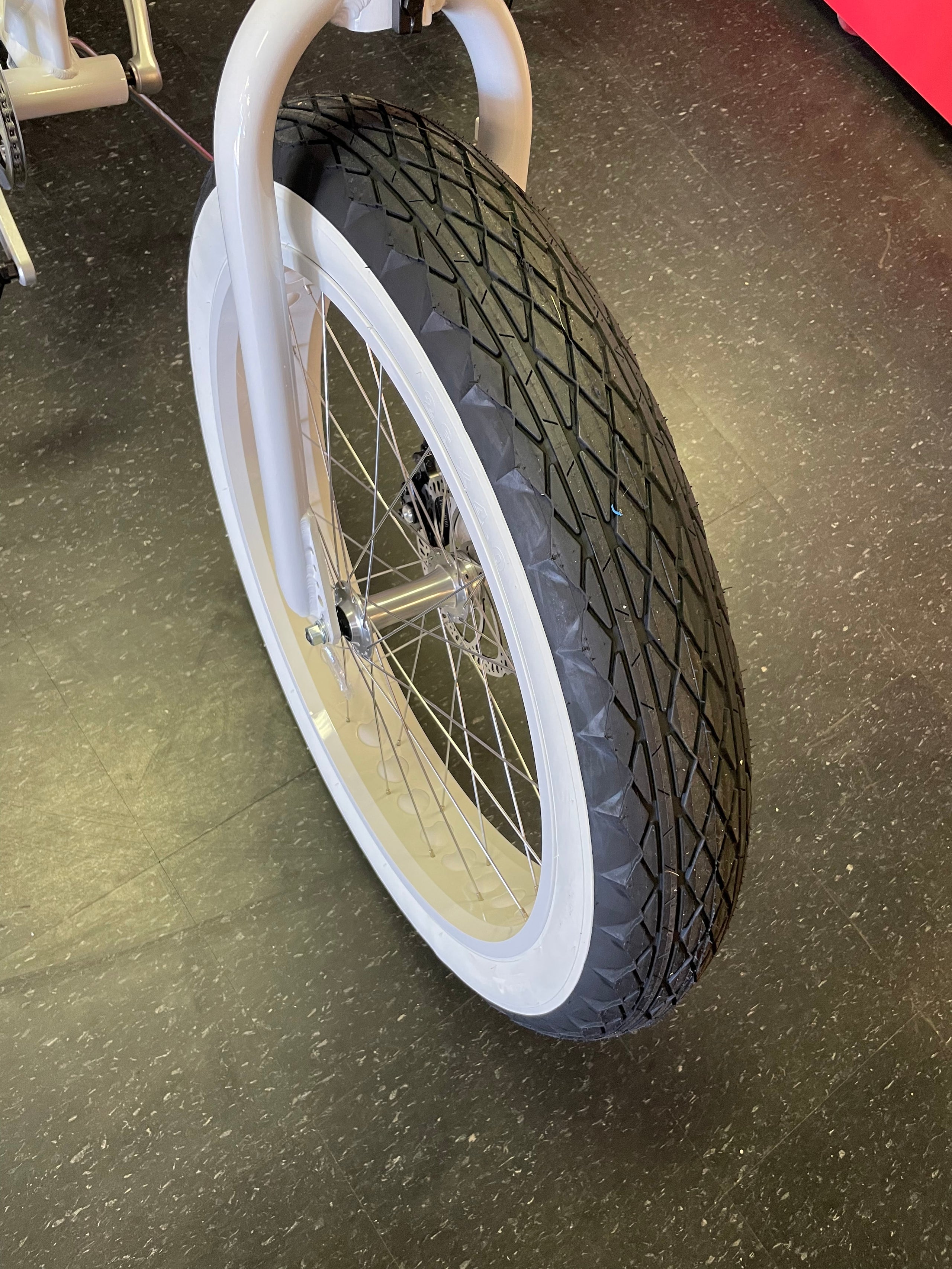 26x4 Whitewall Tires 2 Tires and 2 Tubes SIKK Bicycle Company